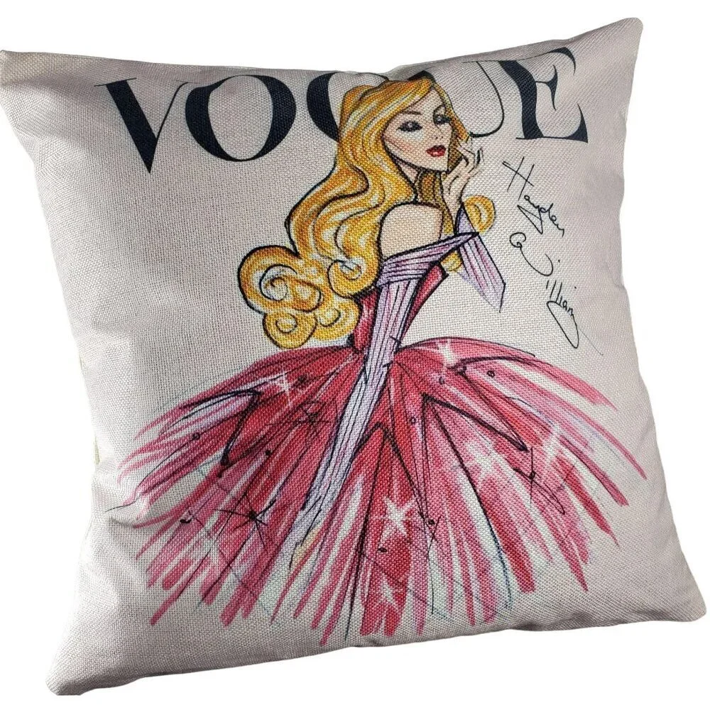 Sleeping Beauty Aurora Throw Pillowcase Home Decor Accent Pillow Cushion Cover
